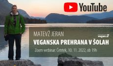 Predavanje Veganska prehrana v šolah je na Youtube-u