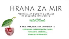 Čas za prebujenje - predavanje dr. Willa Tuttlea ob izidu knjige Hrana za mir